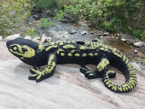 Klettergriff Salamander XXL, Tierklettergriff schwarz-gelb