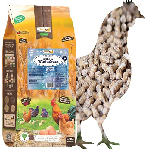 hühnergold® Hühner Winterkorn 10 kg – Hochwertiges Winterfutter für Hühner, Alleinfuttermittel mit Bierhefe, Zimt, Anis & Oregano, Vitaminreich, Ohne Gentechnik & Palmöl, Optimal für kalte Jahreszeit