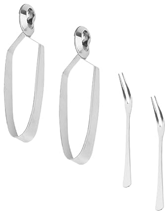 GRIRIW Pinzas Resistencia de Inoxidable Caracoles para Piezas Acero 4 Operación Alta Conveniente y Cena de Caracoles y Vajilla Hogar