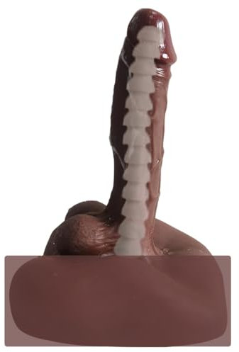 Groß Masturbator und Dildo 2 in 1 Sex Spielzeug für Männer Frauen Paare und Gay Solo Masturbieren, Realistischer Anal und Big Penis Analplug Mastrubrator Extrem Taschenmuschi Seckoe