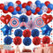 Premium Rot-Blau Partydeko - Pompom Ballon Supplies für USA 4th of July Patriotische Dekorationen, Geburtstag, Unabhängigkeitstag, Hochzeit