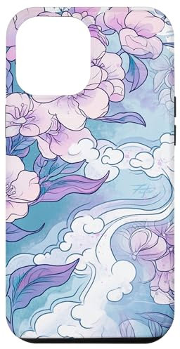 Korean Lilac flower in Aesthetic grunge retro Kpop vaporwave Case for iPhone 14 Pro Max