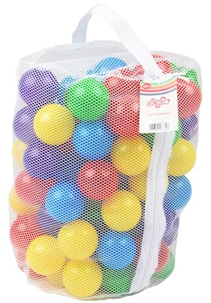 Activo 100 Ball Pit Play Balls, 100 Colourful Mini Plastic Ball Pit Balls for Babies & Toddlers, For Play Houses, Play Tents, Crawl Tunnels, Playpens, Bounce Houses, Bathtubs & Swimming Pools
