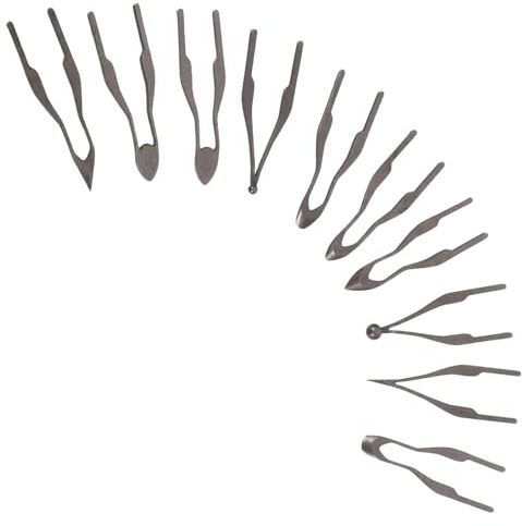 OSALADI 10 Piezas consejos de pirograbado herramienta para quemar madera consejos sobre herramientas de pirograbado puntas de soldadura Dark Grey