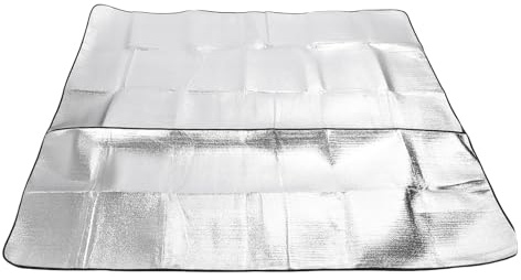 RASTKY Manta Extra Grande - Estera Grande, Ligera, A Prueba De Suciedad, A Prueba De Humedad, Manta De Aluminio para El Suelo De La Tienda - Alfombra para Tienda De CampañA A De