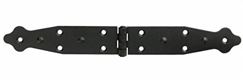 Kistenband Kistenscharniere Tischband 290 x 35 Möbelband Schwarz Pulverbeschichtung