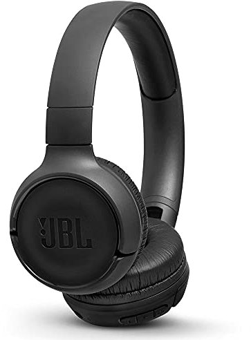 JBL Tune 500 BT On-Ear Bluetooth Wireless Headphones with Pure Bass Sound, Headset with Built-In Remote and Microphone, Black