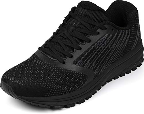 WHITIN Chaussures de Course Running Homme Femme Baskets Mode Sports Fitness Compétition Trail Entraînement Outdoor Sneakers Noir 45