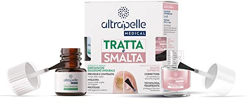 ALTRAPELLE Soluzione Ungueale Tratta e Smalta- 7ml+5ml- contrasta la Micosi Unghie Piede- Previene Contrasta e Protegge- Asciugatura Rapida, Made in Italy, 1 item