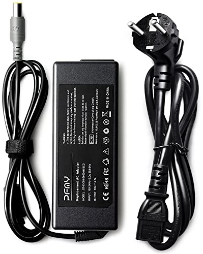 PFMY Bärbar Dator Laddare Nätadapter 20V 4.5A 90W för Lenovo ThinkPad,Rund med stift inuti Plug storlek: 7,9 mm x 5,0 mm,AC Adapter Laptop