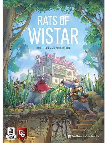 Capstone Games: Rats of Wistar - Building & Worker Placement Board Game, Play As Rats, Explore-Escape-Invent, Ages 14+, 1-4 Players, 90 Minutes
