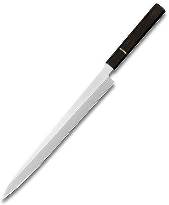 FBITE Coltello da sashimi Yanagiba da 8,5/9,5/11/12 pollici Mannaia in acciaio 10Cr15 Coltello da cucina for sfilettare prosciutto di salmone Mannaia ottagonale in ebano e corna