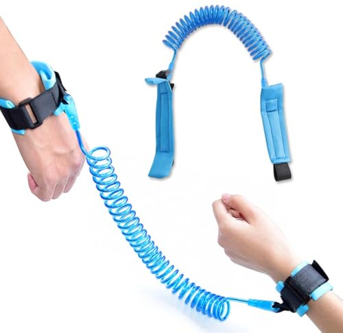 MUNZE Arnes Bebe Para Caminar 1 Pieza Azul 2M Giro 360 Grados Correa Seguridad Niños Antiperdida