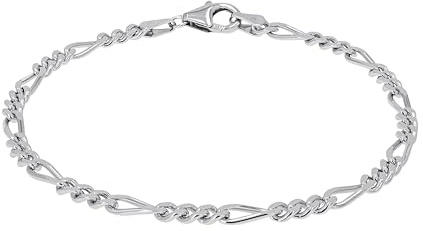 Amor armband 925 sterling silver unisex dam män armsmycken, 19 cm, silver, Kommer i smycken presentförpackning, 9048311