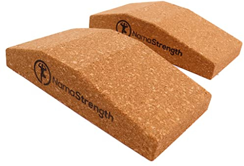 NamaStrength Yoga Keil für Handgelenk, 2 Stück - Kork, Braun