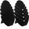 Aipaide 2 Pcs Samt Kettenständer, Halskette Schmuck Display für Schmuck Aufbewahrung & Präsentation, Schwarz