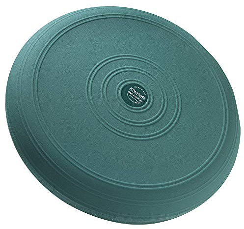 THERABAND Dynair Senso 33cm Ball Cushion, Wobble Disc for Balance Training, Dynamic Sitting, & Physiotherapy, Great for Active Sitting & Correct Posture, Green