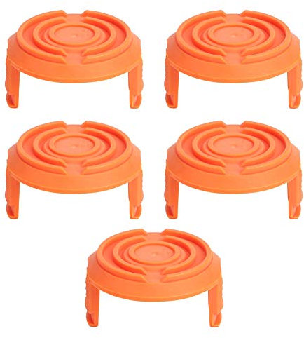 Jeffergarden 5pcs Plastic Small Worx Strimmer Spool Cap Replacement Worx Spares Cover Edger Spool Cap Grass Electric String Trimmer Decker Cover Part Compatible With Worx Wa0010 Trimmers ﻿