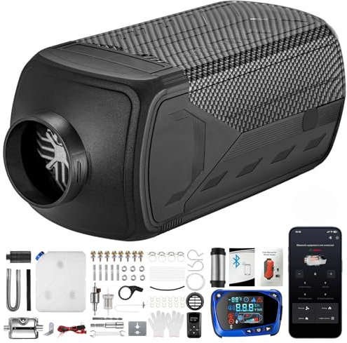 Redriver Diesel Standheizung 8KW, 12V/24V Air Heater, 10 Min Schnellaufheizung, Timer, Überhitzungsschutz, Leise Heizung, LCD-Display, Fernbedienung, für Auto, LKW, Wohnmobil