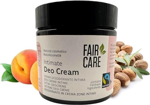 FAIR CARE Deo Creme Intimbereich 100ml - Lang anhaltender Schutz mit Fairtrade Shea und Aprikose sanft zur Haut