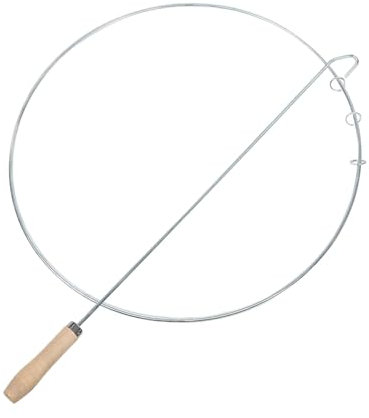 TOYANDONA Rolling Iron Hoop Toy 38cm Outdoor Exercise Hoop for Kids and Teens, Vintage Pushing Ring Game for Outdoor Sensory Training and Family Fitness