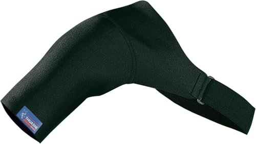 Thuasne - Épaulière de Sport - Traumatismes, États Inflammatoires, Luxation - Tissu Élastique, Coutures Plates - Niveau de Maintien 1/3 - Dispositif Médical CE