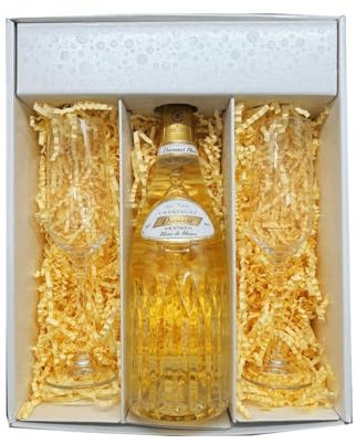 Coffret Blanc : Vranken – champagne –1 Blanc de blancs et 2 Flûtes « carr頻 – (1x75cl)
