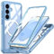 Miimall Dünn Hülle für Samsung Galaxy S25 Handyhülle für Panzerglas Displayschutz, Kompatibel für MagSafe, Robuste Weich Outdoor Thin Full Cover Case für Samsung S 25 Schutzhülle Durchsichtig Hellblau