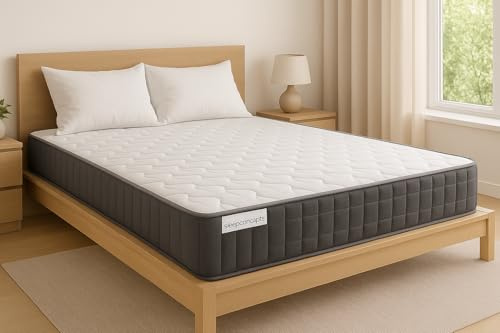 Sleep Concepts Memory Foam Mattress 7 Hybrid Spring, 91 cm Single, 137 cm Double, 152 cm King, 183 cm Super King. (Double)