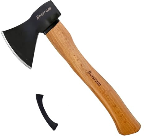 Tutee Ascia Accetta Spaccalegna Per Legna, 600g，Ascia multiuso per giardino e campeggio