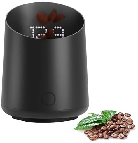 LHQYA Bilancia Digitale per caffè da 60 G con Misurino, Bilancia Elettronica per caffè con Display LED, Bocca del Misurino da 70 Mm, Commutazione tra 2 unità, Design Obliquo della Bocca