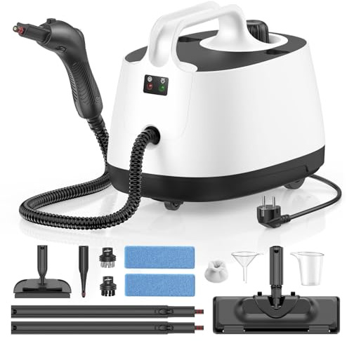 Dampfreiniger, Mehrzweck-Dampfreiniger für alles mit 16 Zubehörteilen, Handdampfreinige Boden, Beseitigt Fett Küche Auto Fenster Sofa Polstermöbel