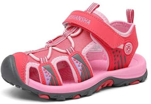 Mishansha Sandalias Deportivas Niña Punta Cerrada Verano 24-39 EU | Zapatos al Aire Libre Kinder, Zapatillas de Senderismo, Transpirable,
