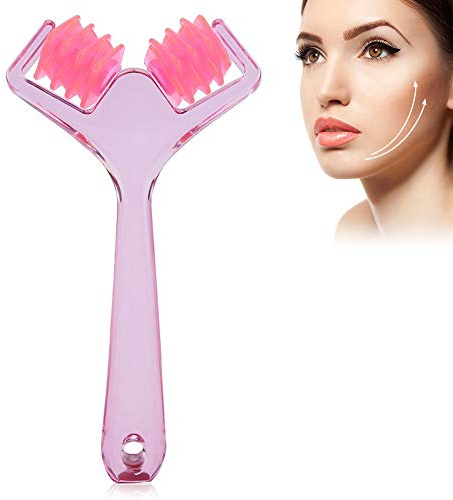 Jade Roller Massaggiatore Viso e Collo per Drenaggio Linfatico e Riduzione Gonfiore - Rullo Bellezza Anti-Età con Tecnica di Massaggio Rilassante per Pelle Radiosa