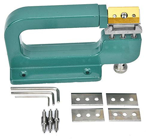 Divisor de talla artesanal de cuero, máquina de corte de bordes de Leathercraft Herramienta de pelado de separador de reparación de cuero para rodillos de diferentes tamaño
