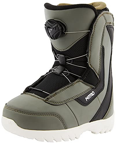 Nitro Unisex Jugend Droid BOA Boot´21 Snowboardboot, Charcoal-Black-White, 200