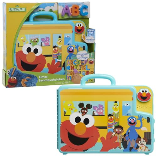 Sesame Street Elmo's Letters Bus 57588 - Tavola per attività Scolastica e apprendimento prescolare, Multicolore, M