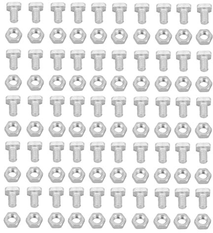 Wifehelper Serre Noix 50 Pcs Outil Boulons Serre Accessoire Ensemble Aluminium Noix Aluminium Kit Outil Outil pour Ustensile Serre Jardin Serres