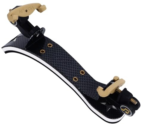 Poggiaspalla per Violino Regolabile e Pieghevole per Violino 1/2, Supporto per Spalla Ergonomico con qualità del Suono Migliorata (stile fibra di carbonio)