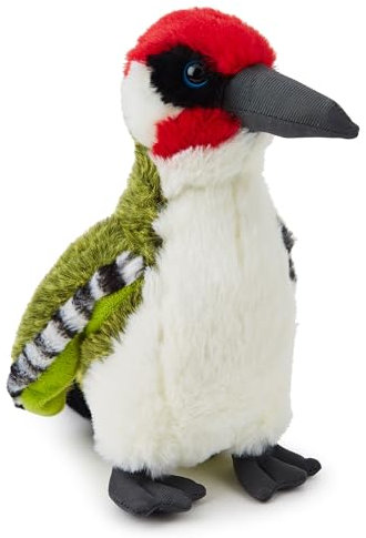 Zappi Co Grünspecht Plüschtier (25 cm Länge) - Verspieltes und kuscheliges Vogelspielzeug für Kinder, fördert fantasievolles Spielen