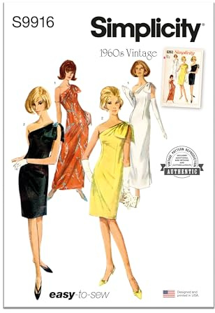 Simplicity Sewing Pattern SS9916U5 Misses' Dress in Two Lengths U5 (16-18-20-22-24)