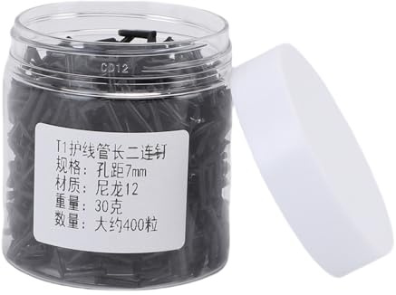 MechKit Protezione per Tubi per Corde per Racchette Badminton Premium Nylon 12 Tubo Protettivo per Corde a Doppio Foro per Riparazione Nero 400 Pezzi