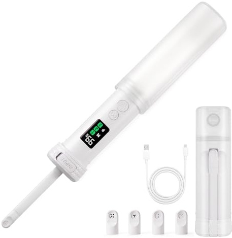Bidet portatile ricaricabile – IPX7 impermeabile con ugello 180° regolabile, 2 modalità di pulizia & 3 livelli di pressione, display LED per viaggi, campeggio, casa e post parto