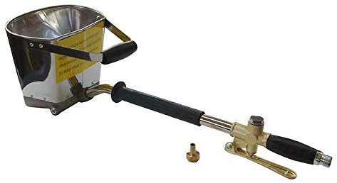 ORAZIO Pistola Pulverizadora de Mortero de Cemento, 4 Jet Tolva de Estuco de Pared Pulverizador, Pistola de Yeso de Pulverización de Hormigón Tolva de Aire Automática, para Paredes de Pintura