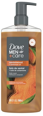 Dove Men+Care Sandalwood + Cardamom Oil to Rebuild Skin in the Shower with Plant-Based Cleansers and Moisturizers 670 ml