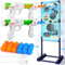 QCTOYS Moving Shooting Games for Kids Age 5 6 7 8 9 10 Shooting Toys with 2 Popper Guns 18 Foam Balls Birthday Halloween Stocking Fillers Boys Gifts Pirate