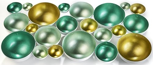 Kobolo Kerzenhalter Kerzenschale Dekoschale Bubble aus Metall in Grün