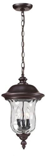 2 Light Outdoor Chain Mount Lantern in Gothic Style 10 inches Wide by 18.82 inches High 372-Bel-1176915