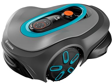 Gardena smart SILENO max 1200 m² Robotic Lawnmower, for lawns up to 1200 m², LONA Intelligence, Trim-to-Edge, DuoConnect, Quiet Operation, Intelligent Mower with app Control, UK Plug (19902-28)
