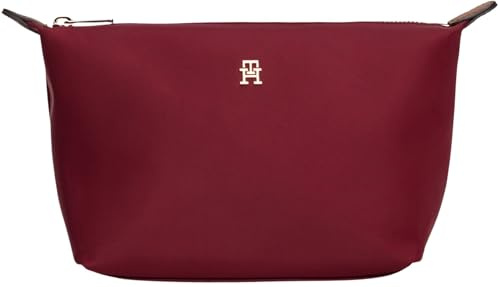 TOMMY HILFIGER TH-ICON Kulturbeutel für Damen, Nylon, AW0AW17727, Violett (Deep Rouge), Einheitsgröße, Violett (Deep Rouge), One Size